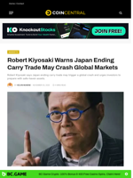 Robert Kiyosaki Warns Japan Ending Carry Trade May Crash Global Markets