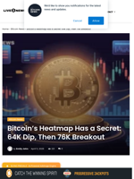 Bitcoin's Heatmap Has a Secret: 64K Dip, Then 76K Breakout | Live Bitcoin News