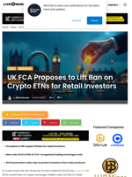 UK FCA Proposes to Lift Ban on Crypto ETNs for Retail Investors | Live Bitcoin News