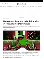Memecoin Launchpads Take Aim at PumpFun’s Dominance - 