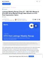 Listings Weekly Recap (July 21 - 28)