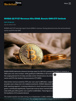 NVIDIA Q2 FY27 Revenue Hits $96B, Boosts SMH ETF Outlook - Blockchain.News