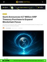 Gumi Announces $17 Million XRP Treasury Purchase to Expand Blockchain Focus
