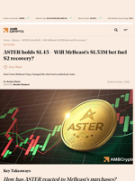 ASTER holds $1.45 – Will MrBeast’s $1.53M bet fuel $2 recovery? - AMBCrypto