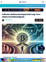 Is Bitcoin Bull Run Nearing Its End? Long-Term Holders Send Mixed Signals