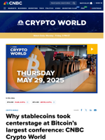 Why stablecoins took centerstage at Bitcoin's largest conference: CNBC Crypto World
