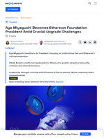 Aya Miyaguchi Leads Ethereum Foundation as President