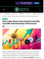 How a New Meme Coin Could Crush ADA and XRP with Potential x175 Growth - Crypto News Flash