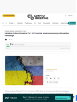 Ukraine strikes Russia's Port of Vysotsk, widening energy disruption campaign