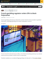 French Gambling Authority Blocks Polymarket Access