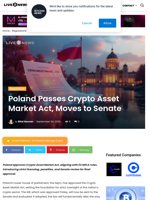 Poland Passes Crypto Asset Market Act, Moves to Senate | Live Bitcoin News