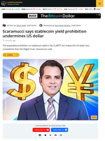 Stablecoin Yield Prohibition Gives Digital Yuan Leg Up Over USD: Scaramucci