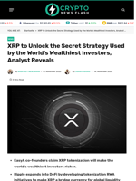 XRP to Unlock the Secret Strategy By Billionaire Investors