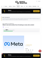 Meta's new terms allow free AI training on news site content