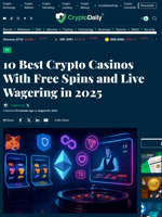 10 Best Crypto Casinos With Free Spins and Live Wagering in 2025 - Crypto Daily