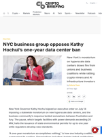 NYC business group opposes Kathy Hochul's one-year data center ban