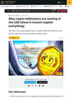 Why Crypto Millionaires Are Moving to the UAE — These 5 Reasons Explain Everything