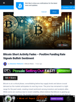 Bitcoin Short Activity Fades – Positive Funding Rate Signals Bullish Sentiment | Bitcoinist.com