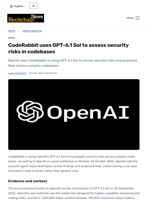 CodeRabbit uses GPT-6.1 Sol to assess security risks in codebases - Blockchain.News
