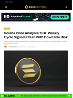 Solana Price Analysis: SOL Weekly Cycle Signals Clash With Downside Risk