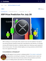 XRP Price Prediction For July 28