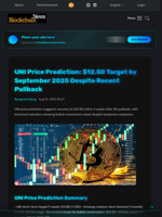 UNI Price Prediction: $12.50 Target by September 2025 Despite Recent Pullback - Blockchain.News