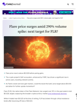 Flare price surges amid 290% volume spike: next target for FLR? - CoinJournal