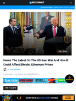 Here’s The Latest About The US-Iran War And How It Could Affect Bitcoin And Ethereum Prices