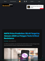 MATIC Price Prediction: $0.45 Target by January 2025 as Polygon Tests Critical Resistance - Blockchain.News