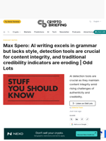 Max Spero: AI writing excels in grammar but lacks style, detection tools are crucial for content integrity, and traditional credibility indicators are eroding | Odd Lots