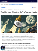 This Hot New Altcoin In DeFi Is Turning Heads - Mutuum Finance