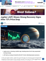 Jupiter (JUP) Shows Strong Recovery Signs After 73% Price Drop - TheNewsCrypto