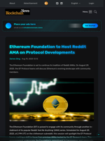 Ethereum Foundation to Host Reddit AMA on Protocol Developments - Blockchain.News