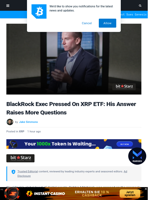 BlackRock Exec Pressed On XRP ETF: Questions Remain