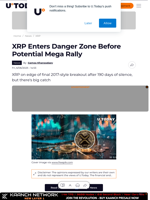 XRP Enters Danger Zone Before Potential Mega Rally