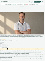 Tokenized stocks need more than 24/7 trading to solve liquidity problem, Gravity Team CEO says