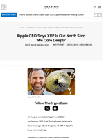 Ripple CEO Says XRP Is Our North Star: ‘We Care Deeply’