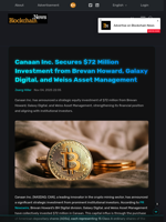 Canaan Inc. Secures $72 Million Investment from Brevan Howard, Galaxy Digital, and Weiss Asset Management - Blockchain.News
