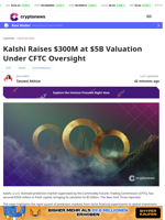 Kalshi Raises $300M at $5B Valuation Under CFTC Oversight