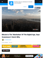 Bitcoin Is The 'Manhattan' Of The Digital Age, Says Scaramucci--Here's Why