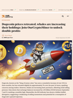 Dogecoin prices retreated, whales are increasing their holdings: Join OurCryptoMiner to unlock double profits - AMBCrypto