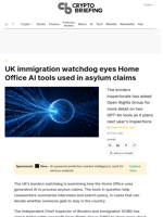 UK immigration watchdog eyes Home Office AI tools used in asylum claims