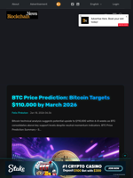 BTC Price Prediction: Bitcoin Targets $110,000 by March 2026 - Blockchain.News