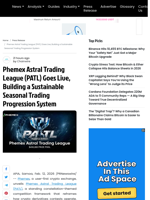 Phemex Astral Trading League (PATL) Goes Live, Building a Sustainable Seasonal Trading Progression System
