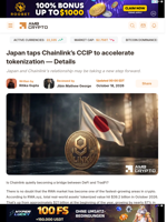 Japan taps Chainlink’s CCIP to accelerate tokenization — Details - AMBCrypto