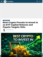 Best Crypto Presale to Invest In as ETF Capital Returns and Pepeto Targets 100x - TechBullion
