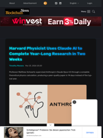 Harvard Physicist Uses Claude AI to Complete Year-Long Research in Two Weeks - Blockchain.News