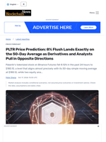 PLTR Price Prediction: 8% Flush Lands Exactly on the 50-Day Average as Derivatives and Analysts Pull in Opposite Directions - Blockchain.News