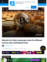 Bitcoin’s On-Chain Landscape Looks Far Different From Its 2021 Bull Market Peak | Bitcoinist.com