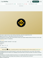 CZ warns crypto users to stop clicking email links, even from people they trust